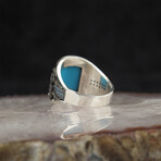 Curved Turquoise Ring (6.5)