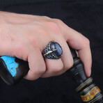 Lapis Lazuli + Sapphire Ring (8)