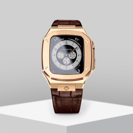 Apple Watch Case // 44mm // Gold + Brown