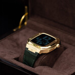 Apple Watch Case // 44mm // Gold + Green
