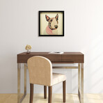 "American Bull Terrier" Dimensional Graphic Collage Framed Under Tempered Glass Wall Art