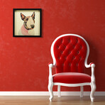 "American Bull Terrier" Dimensional Graphic Collage Framed Under Tempered Glass Wall Art