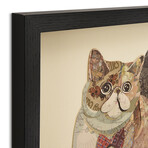 "Garfield" Dimensional Graphic Collage Framed Under Tempered Glass Wall Art