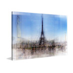 Place de Trocadero Painting Print on Wrapped Canvas (8"H x 12"W  x 1.5"D)