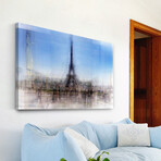 Place de Trocadero Painting Print on Wrapped Canvas (8"H x 12"W  x 1.5"D)