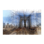 Brooklyn Bridge Painting Print on Wrapped Canvas (8"H x 12"W  x 1.5"D)