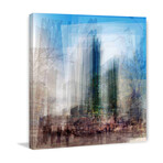 Yonge at Sheppard Painting Print on Wrapped Canvas (18"H x 18"W  x 1.5"D)