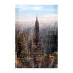 Empire State Painting Print on Wrapped Canvas (18"H x 12"W  x 1.5"D)