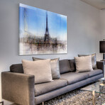 Place de Trocadero Painting Print on Wrapped Canvas (8"H x 12"W  x 1.5"D)