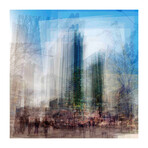 Yonge at Sheppard Painting Print on Wrapped Canvas (18"H x 18"W  x 1.5"D)