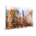 New York Times Square Painting Print on Wrapped Canvas (8"H x 12"W  x 1.5"D)