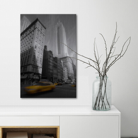 Street Mood Print on Metal (12"H x 8"W x 1.5"D)