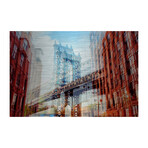 Brooklyn Street Painting Print on Metal (8"H x 12"W  x 1.5"D)