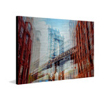 Brooklyn Street Painting Print on Metal (8"H x 12"W  x 1.5"D)