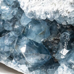 Genuine Blue Celestite Cluster Geode // V1