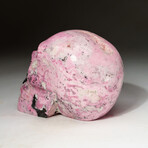 Genuine Hand Carved Pink Rhodonite Skull