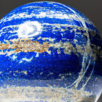 Genuine Polished Lapis Lazuli Sphere + Acrylic Display Stand