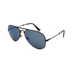Men's 101S-2 Sunglasses // Matte Black + Blue