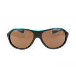Men's Vintage 74 Sunglasses // Brown + Blue