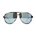 Men's GG0423S Sunglasses // Havana Blue + Gray