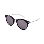 Dior Unisex DIOR-196S-MZL Round Sunglasses // Bule + Matte White