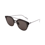 Men's DIOR-COMPOSIT 1.F Round Sunglasses // Black