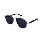 Men's TECHNOLOGIC-PQX Square Sunglasses // Light Blue + Silver + Black