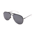 Men's DIOR-205FS-6 Aviator Sunglasses // Black + Silver