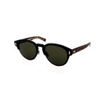 Unisex BLACK-TIE-2.0S Round Sunglasses // Havana + Brown