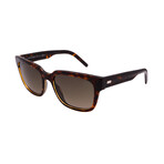 Men's BLACK-TIE-187S-98B Square Sunglasses // Havana Crystal + Dark Havana