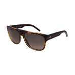 Men's BLACK-TIE-188S-98B Square Sunglasses // Havana Crystal + Brown Havana