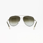 Men's SF204S Sunglasses // Forrest Green + Matte Gold