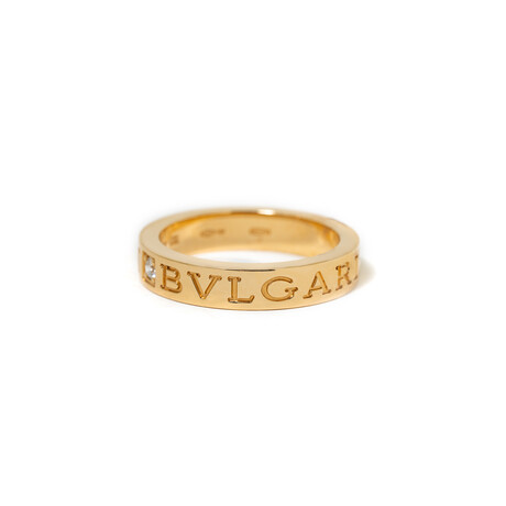 18k Yellow Gold Diamond Ring // Ring Size: 6.75 // New