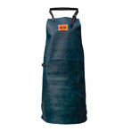 High-End 100% Leather Apron // Vintage Midnight Blue