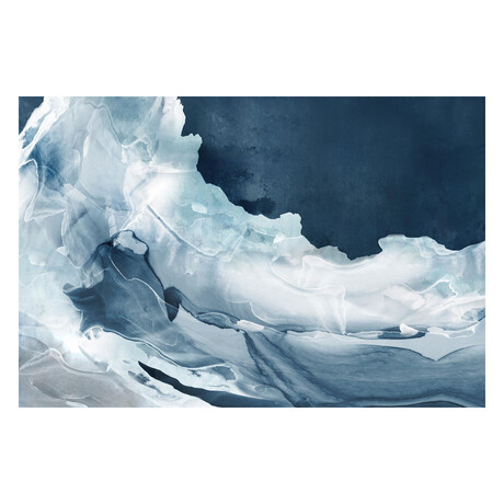 Wave of Blue Ice (48"H x 72"W x 1.5"D)
