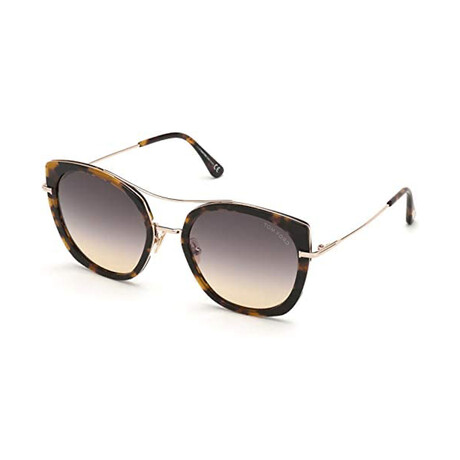Women's Joey Cat Eye Sunglasses // Tortoise Gold + Violet Gradient