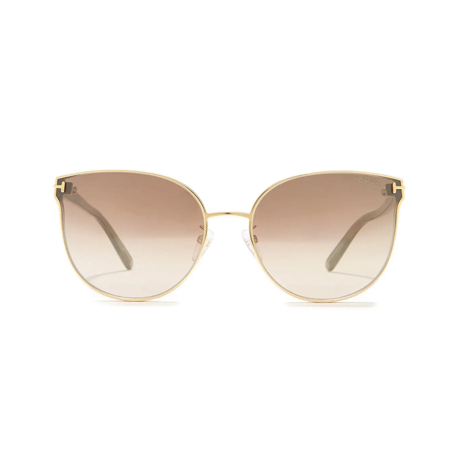 Women's Round Sunglasses // Gold + Brown Gradient Tom Ford Touch of Modern