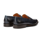 Penny Loafer // Crocodile Navy (US: 7)