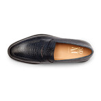 Penny Loafer // Crocodile Navy (US: 10)