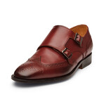 Wingtip Brogue Double Monkstrap // Burgundy (US: 10)