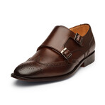 Wingtip Brogue Double Monkstrap // Dark Brown (US: 10)