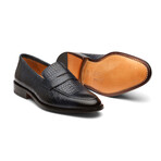 Penny Loafer // Crocodile Navy (US: 8)