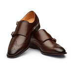 Wingtip Brogue Double Monkstrap // Dark Brown (US: 8)