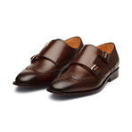 Wingtip Brogue Double Monkstrap // Dark Brown (US: 10)