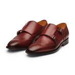 Wingtip Brogue Double Monkstrap // Burgundy (US: 10)