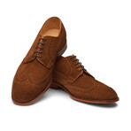 Wingtip Derby Brogue // Cognac Suede (US: 7)