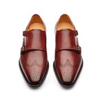 Wingtip Brogue Double Monkstrap // Burgundy (US: 7)