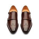 Wingtip Brogue Double Monkstrap // Dark Brown (US: 8)