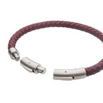 Genuine Leather Bracelet V1 // Red