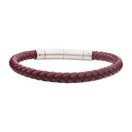 Genuine Leather Bracelet V1 // Red